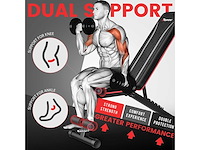 Set van 2 inklapbare gewichtsbanken, verstelbare liggende bank voor het hele lichaam - afbeelding 5 van  8