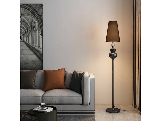 Set van 2 josephine meta vloerlampen - zwart - afbeelding 1 van  5