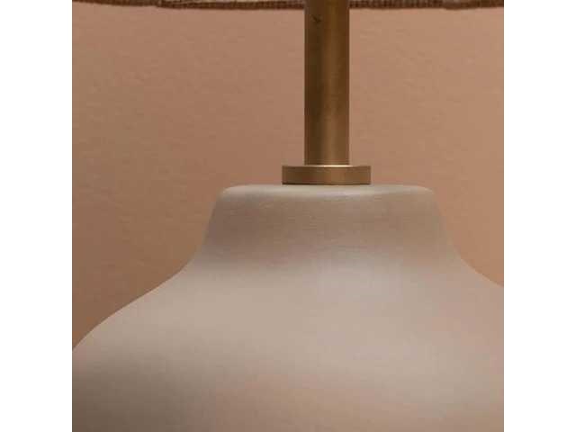 Set van 2 jutel tafellampen - beige - afbeelding 3 van  5