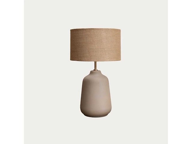 Set van 2 jutel tafellampen - beige - afbeelding 5 van  5