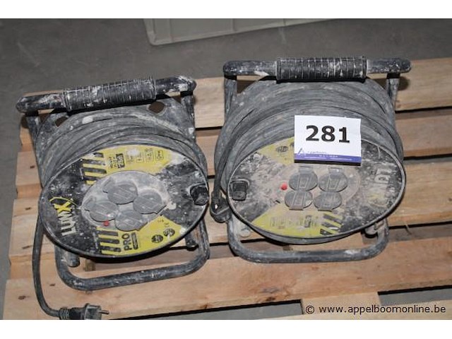 Set van 2 kabelhaspels - lumx - pro 25 m - afbeelding 1 van  2