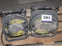 Set van 2 kabelhaspels - lumx - pro 25 m - afbeelding 1 van  2