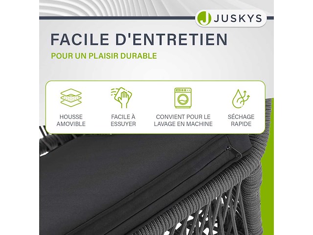 Set van 2 kastos touwtuinstoelen - afbeelding 3 van  3