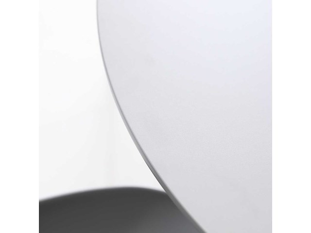 Set van 2 koningin ronde tafels: één met een diameter van 80 cm en de tweede met een diameter van 100 cm - witte bladen - afbeelding 6 van  7