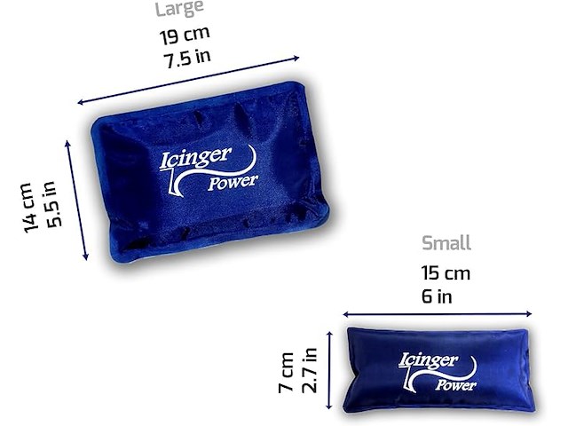 Set van 2 koude gelkompressen - 300 g - 19 x 14 cm - afbeelding 2 van  3