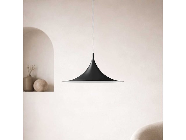 Set van 2 kwisty hanglampen 48 cm - zwart - afbeelding 1 van  5