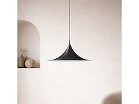 Set van 2 kwisty hanglampen 48 cm - zwart - afbeelding 1 van  5