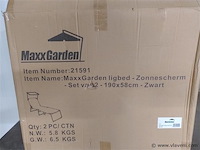Set van 2 ligbedden kleur zwart nieuw in doos - afbeelding 2 van  2
