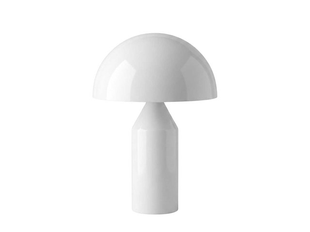 Set van 2 massolo tafellampen 25 x 35 cm glanzend wit - afbeelding 2 van  4