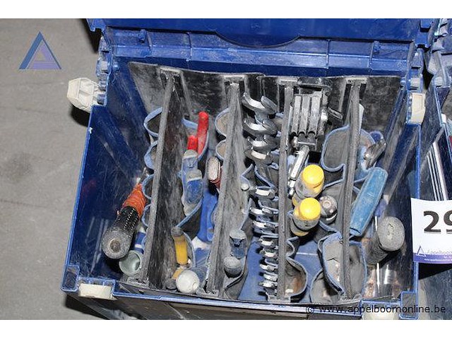 Set van 2 opbergkoffers - berner - met handgereedschap - afbeelding 3 van  3