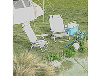 Set van 2 opvouwbare tuinstoelen, draagbare visstoel