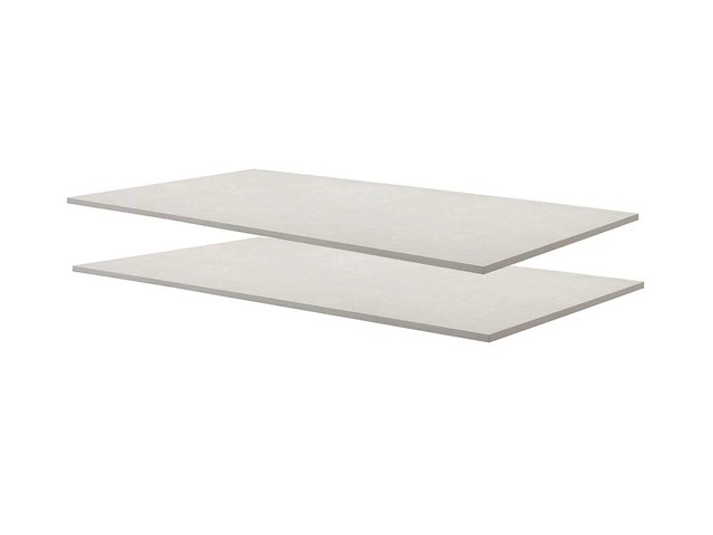 Set van 2 planken, 125 cm, voor de garderobe - afbeelding 1 van  1