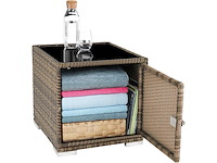 Set van 2 polyrattan en aluminium ligstoelen met beschermhoes en 2 hoezen - afbeelding 3 van  9