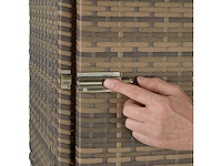 Set van 2 polyrattan en aluminium ligstoelen met beschermhoes en 2 hoezen - afbeelding 5 van  9