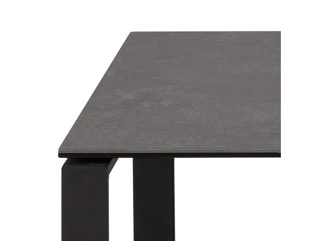 Set van 2 salontafels nicola met blad uit keramiek - zwart - afbeelding 4 van  7