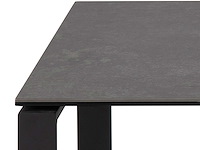 Set van 2 salontafels nicola met blad uit keramiek - zwart - afbeelding 4 van  7
