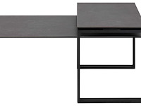 Set van 2 salontafels nicola met blad uit keramiek - zwart - afbeelding 5 van  7