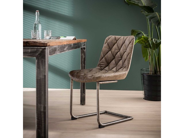 Set van 2 sledestoelen guido - taupe - afbeelding 1 van  3