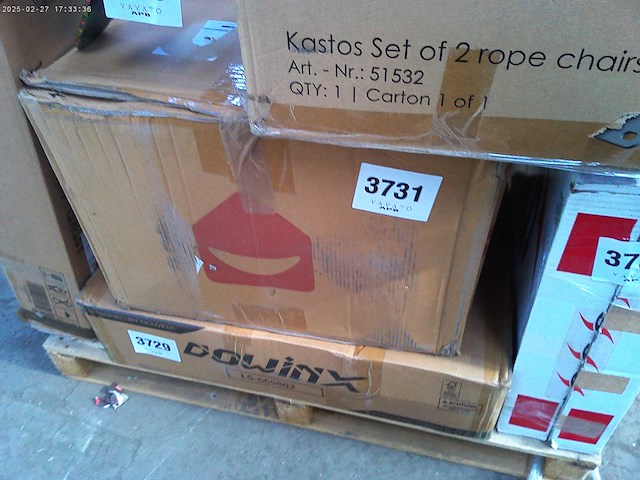 Set van 2 stoelen - imitatie - wit - afbeelding 5 van  5