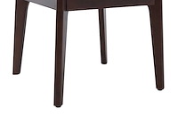 Set van 2 stoelen met textuur en rubberhout - beige - afbeelding 3 van  4