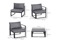 Set van 2 tuinfauteuils - afbeelding 4 van  5