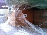 Set van 2 tuinstoelen van polypropyleen met metalen poten - terracotta - afbeelding 6 van  6