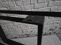 Set van 2 u poten in zwart metaal 110x74cm - afbeelding 4 van  6
