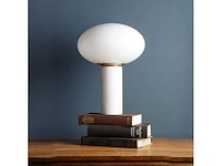 Set van 2 witte paddenstoeltafellampen - afbeelding 3 van  4