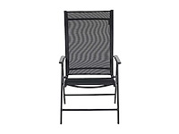 Set van 2 xl aluminium klapstoelen, ergonomische vorm, verstelbaar in 7 posities, ondersteunt tot 140 kg - rood - afbeelding 3 van  9