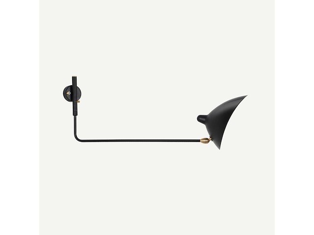 Set van 2 zwarte spin 1-arm wandlampen - afbeelding 1 van  7
