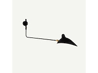 Set van 2 zwarte spin 1-arm wandlampen - afbeelding 2 van  7