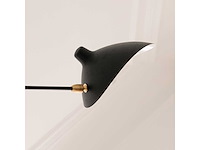 Set van 2 zwarte spin 1-arm wandlampen - afbeelding 5 van  7