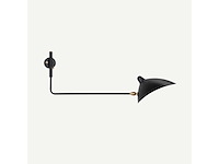 Set van 2 zwarte spin 1-arm wandlampen - afbeelding 4 van  6