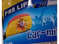 Set van 20 petten, belgische supporterpetten - nieuw set van 8 voetbalfanhoeden - nieuw set van 4 engelse supportersjaals - nieuw set van 12 verschillende spanje- en belgische voetbalfanbandana's - nieuw set van 8 pakketten supporter mirror protector spanje - nieuw set van 6 belgische supporterhoeden - gloednieuw set van 39 dozen van 5 stuks, items supporter belgië - nieuw - afbeelding 5 van  8