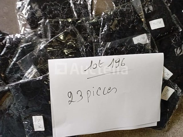 Set van 21 pakketten damesslipjes - nieuwe zwarte kleur lot van 23 dames shorty slipjes - nieuwe set van 52 bikini's 2 stuks in verschillende maten en kleuren - nieuw - afbeelding 2 van  3