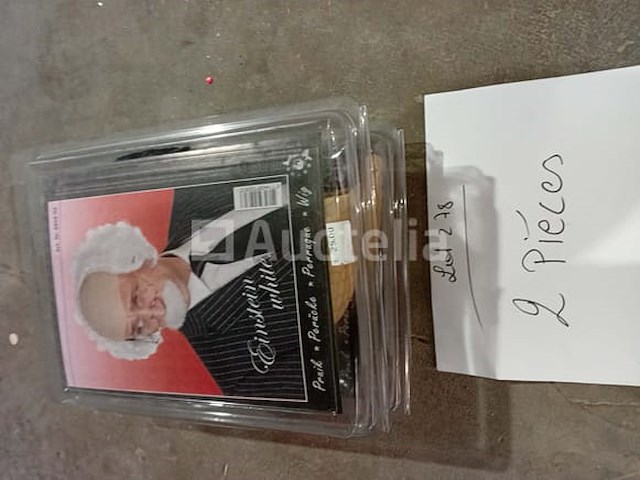 Set van 22 kermispruikensets - nieuwe diverse ontwerpen set van 2 einstein luxe pruikensets - nieuw set van 4 carnavalspruikensets verschillende modellen - nieuw set van 2 vampierpruikensets - nieuw set van 2 father whipper-pruiken - nieuw set van 31 pakjes kerstmanpruiken en baard - nieuw - afbeelding 1 van  6