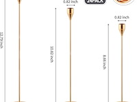 Set van 24 gouden kaarsenstandaards - afbeelding 2 van  3
