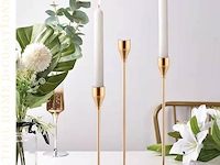 Set van 24 gouden kaarsenstandaards - afbeelding 3 van  3