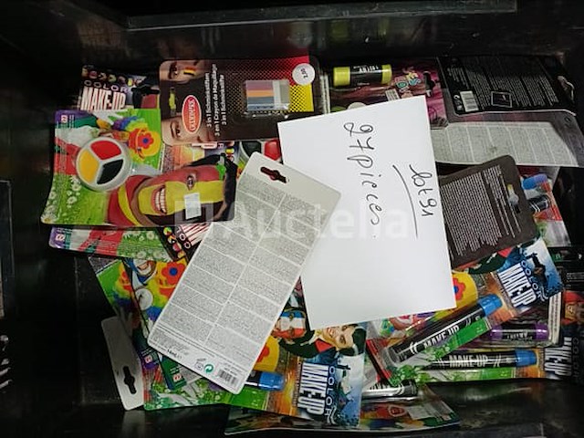 Set van 27 carnavalsmake-up pakketten - nieuw set van 11 carnavalsmake-up pakketten - nieuw 11-pack van 3 make-upkwasten - nieuw set van 52 carnavalsmake-up pakketten - nieuw - afbeelding 4 van  5