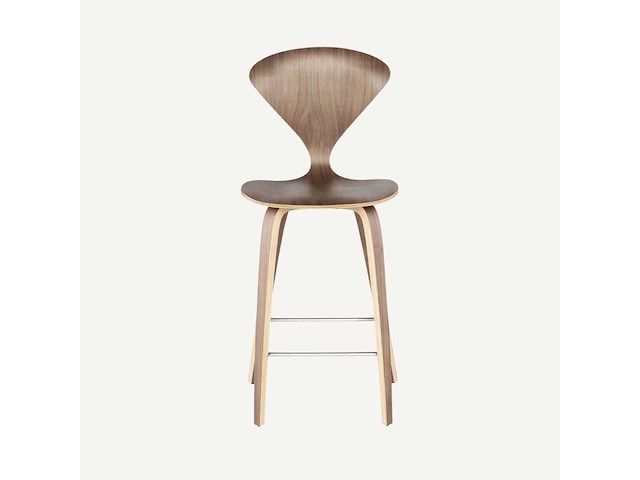 Set van 3 chesnut-krukjes 65 cm - 1 natu - 1 wit - 2 walnoot - afbeelding 1 van  10