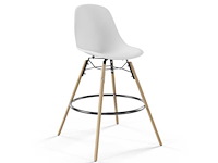 Set van 3 dsw kruk - witte stoel - zithoogte 65 cm - afbeelding 3 van  3