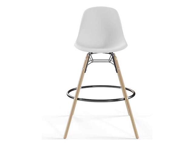 Set van 3 dsw kruk - witte stoel - zithoogte 65 cm - afbeelding 1 van  3