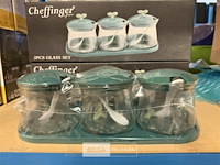 Set van 3 glazen kruidenpotten (5x) - afbeelding 4 van  4