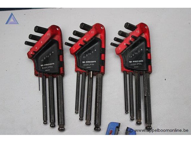 Set van 3 inbussleutelsets - facom - 533h.jp9a draadstripper - facom - afbeelding 2 van  3