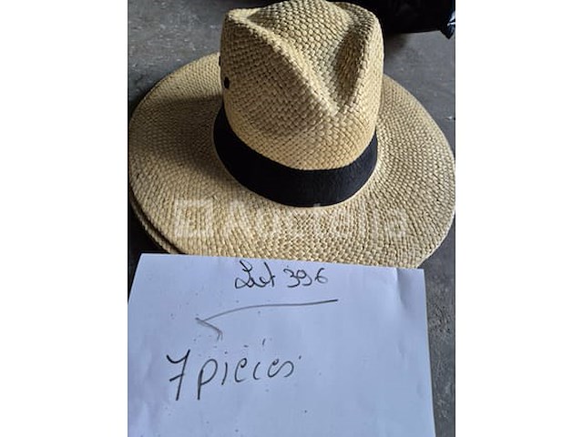 Set van 3 luxe carnavalshoeden - nieuw set van 112 kermishoeden - nieuw set van 7 straw hats - nieuw set van 7 straw hats - nieuw - afbeelding 2 van  4