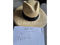 Set van 3 luxe carnavalshoeden - nieuw set van 112 kermishoeden - nieuw set van 7 straw hats - nieuw set van 7 straw hats - nieuw - afbeelding 2 van  4