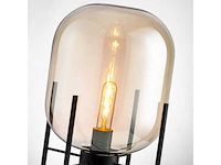 Set van 3 onda vloerlampen 95cm + licht amberkleurige lamp - afbeelding 1 van  4