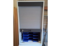 Set van 3 rolluiken archiefkasten met sleutels opbergkast - afbeelding 2 van  4