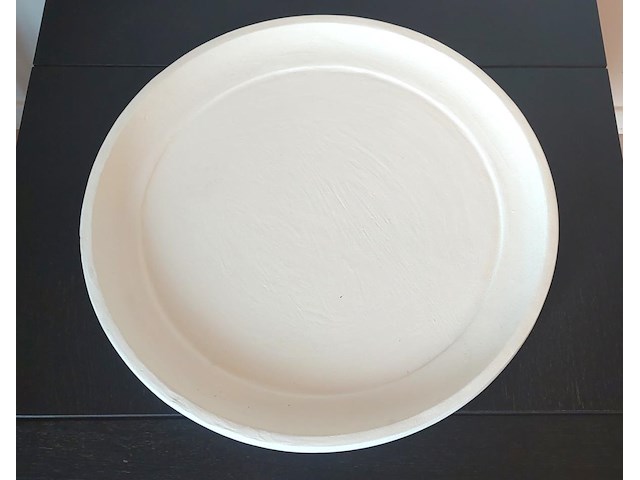 Set van 3 ronde schalen in mortex (melkkleur) - afbeelding 3 van  5