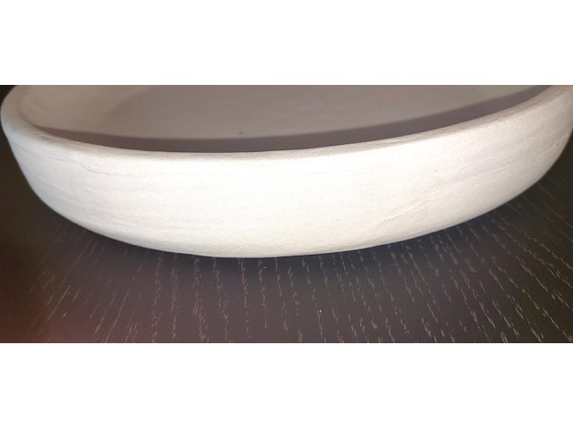 Set van 3 ronde schalen in mortex (melkkleur) - afbeelding 5 van  5